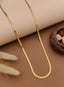 Sleek Gold-Tone Herringbone Chain