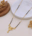 Mayuri Crystal Peacock Black Bead Mangalsutra