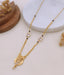 Vanya Floral Crystal Black Bead Mangalsutra