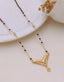 Aarini Crystal Wing Black Bead Mangalsutra