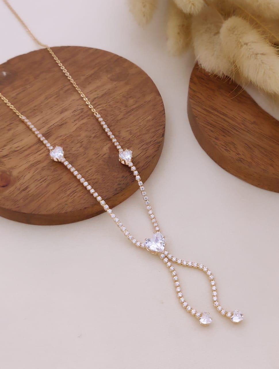 Elara Crystal Cascade Necklace