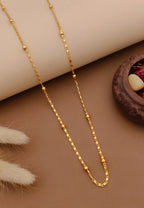 Beaded Flat Link Chain