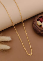 Beaded Flat Link Chain