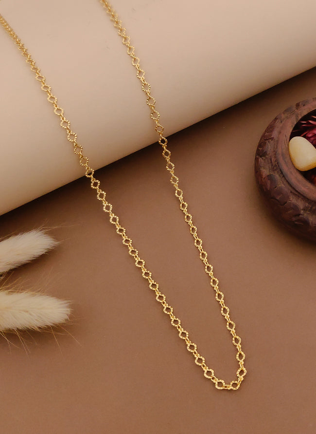 Textured Oval Link Chain Hover Image