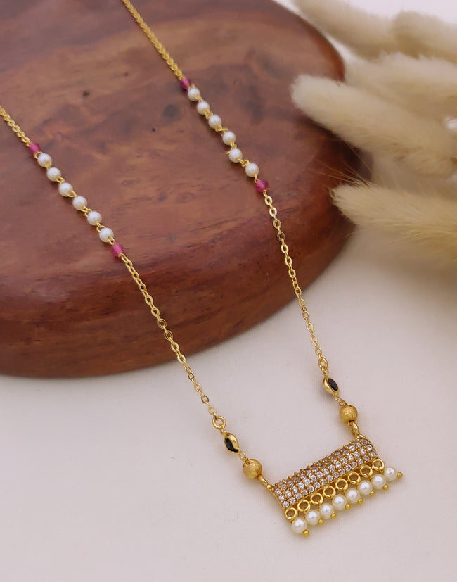 Aarini Pearl Tassel Mangalsutra Hover Image