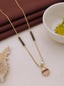 Mehira Multicolour Teardrop Black Bead Mangalsutra