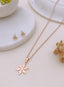 Kaia Rose Gold Leaf Necklace Set