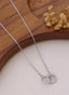 Eterna Interlocking Crystal Circle Necklace
