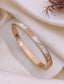 Pearl Glow Crystal Accent Bangle Bracelet