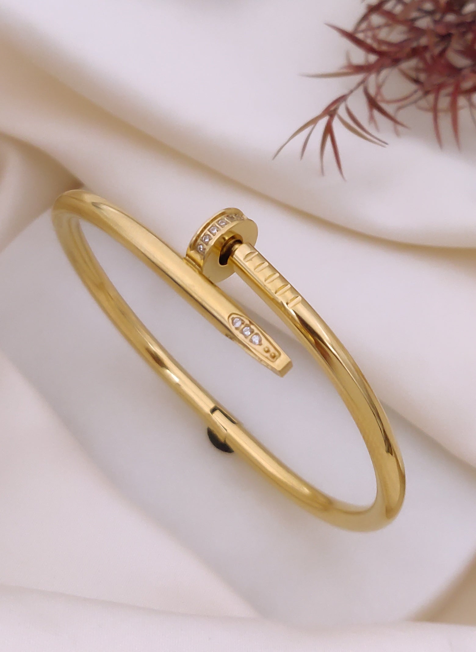 Luxe Nail Crystal Cuff Bracelet