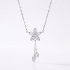 Liora Crystal Blossom Drop Necklace