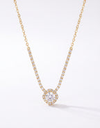 Celestia Halo Crystal Necklace