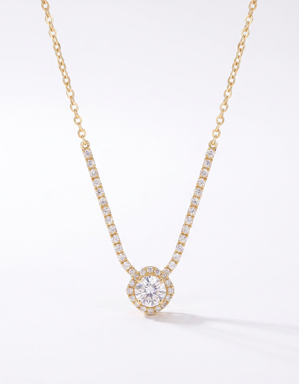 Celestia Halo Crystal Necklace