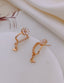 Fleur Butterfly Crystal Drop Earrings
