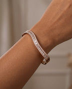 Crystal Baguette Statement Bangle Bracelet