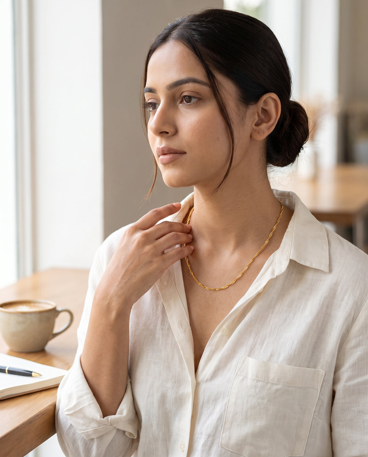 Delicate Twisted Rope Chain