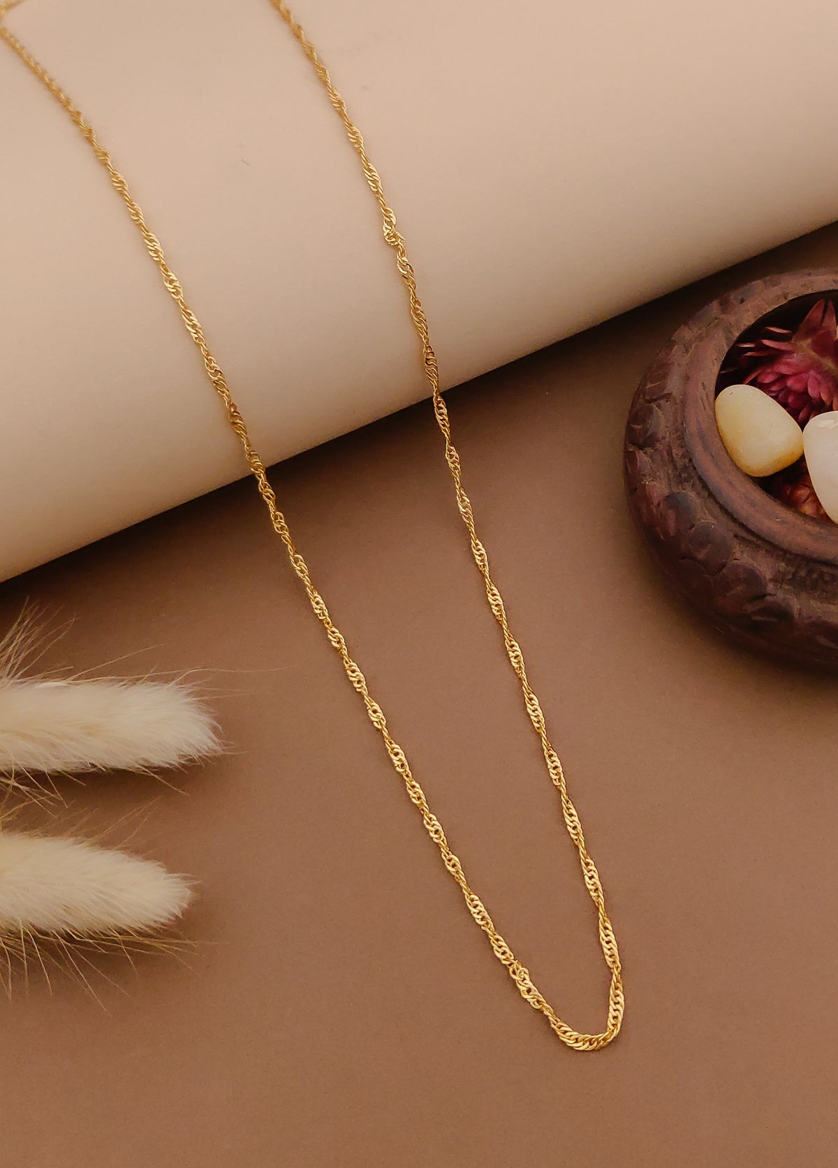 Delicate Twisted Rope Chain