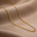 Textured Oval Link Chain