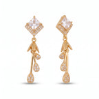 Regal Cascade Crystal Drop Earrings