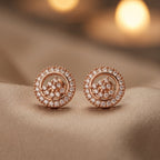 Celeste Crystal Halo Stud Earrings