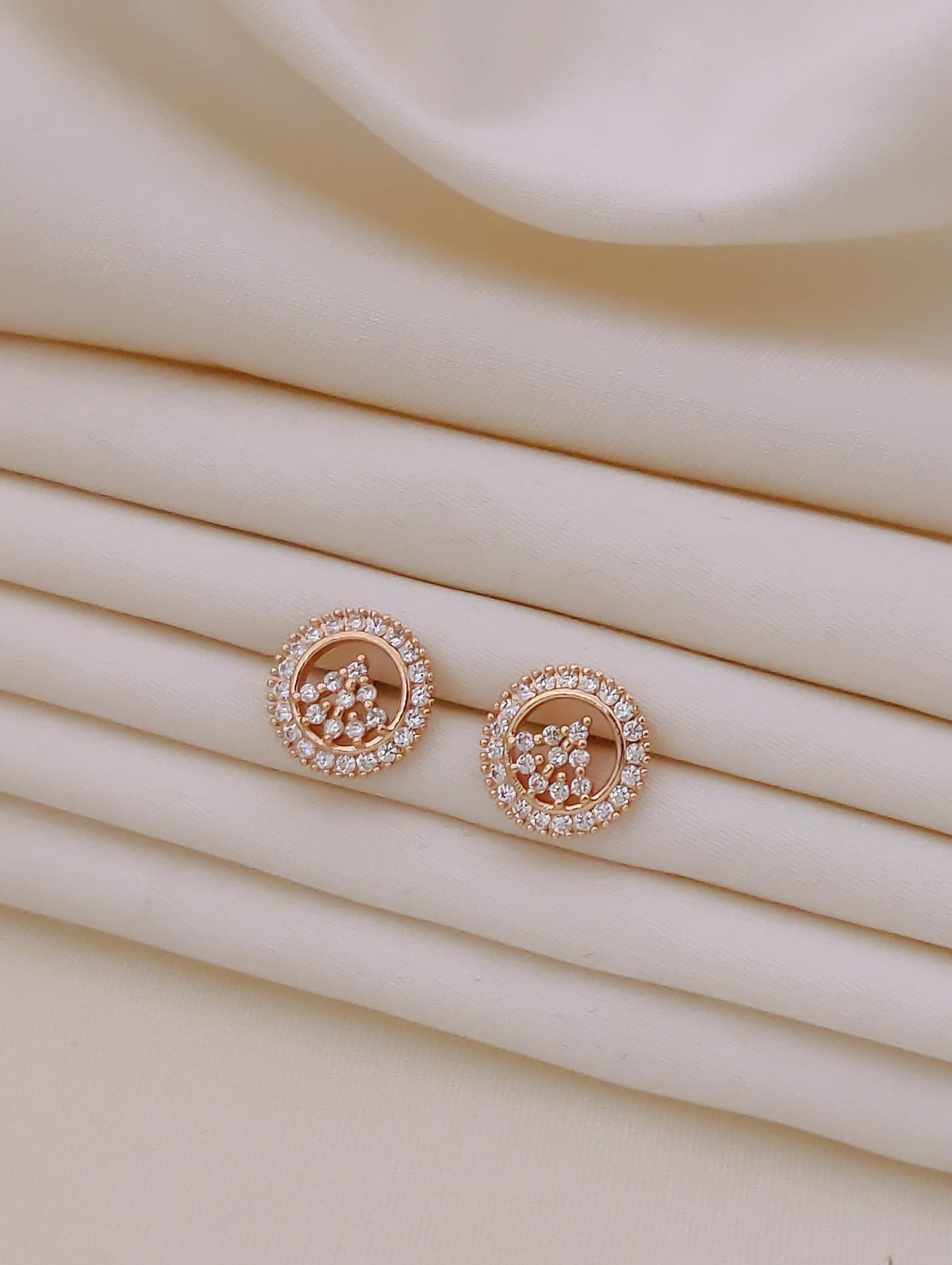 Celeste Crystal Halo Stud Earrings