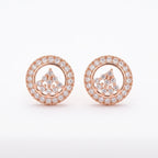Celeste Crystal Halo Stud Earrings