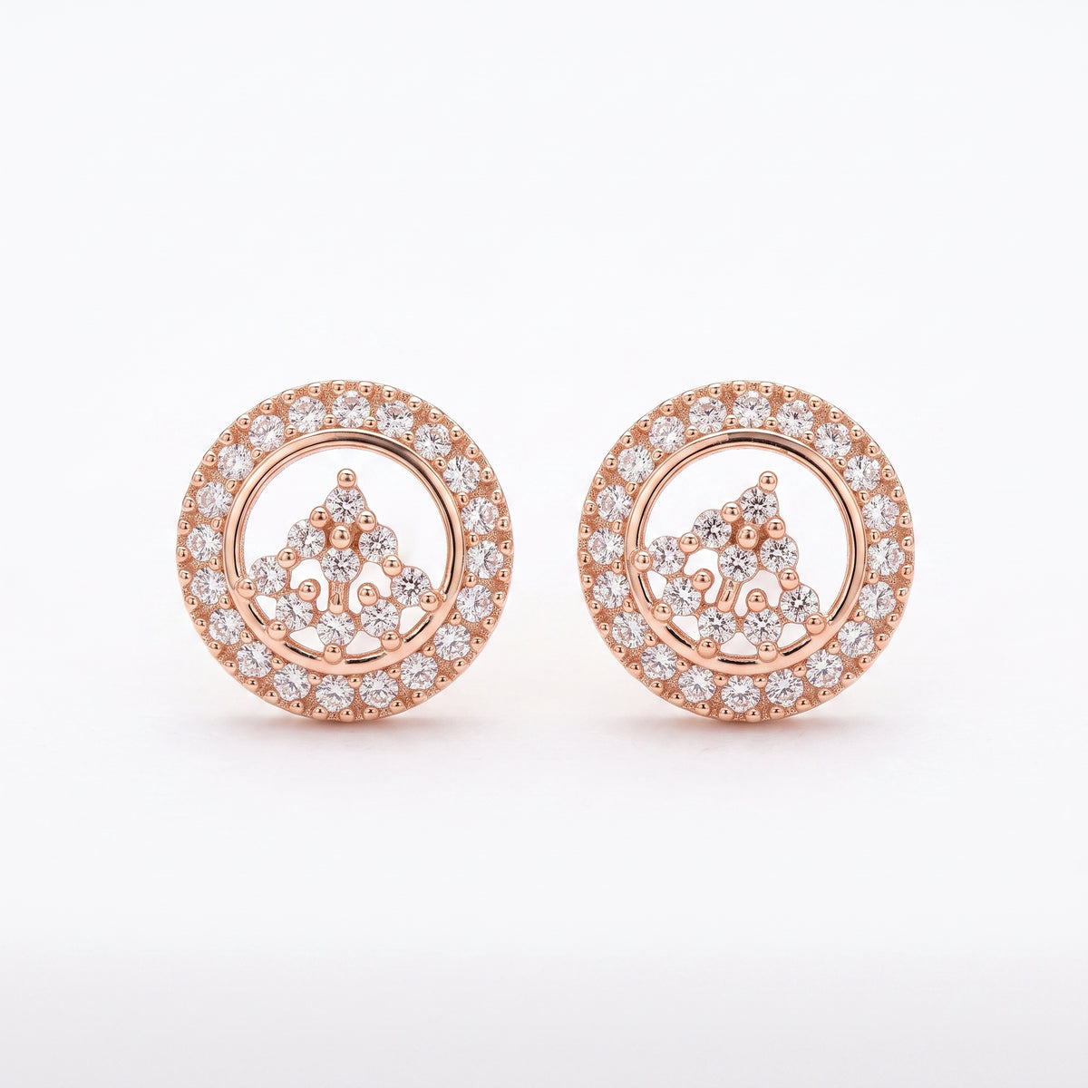 Celeste Crystal Halo Stud Earrings