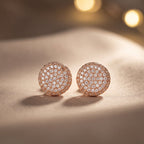 Serena Pavé Crystal Round Stud Earrings