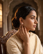 Serena Pavé Crystal Round Stud Earrings