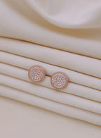 Serena Pavé Crystal Round Stud Earrings