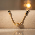 Vritika Crystal Orb Black Bead Mangalsutra