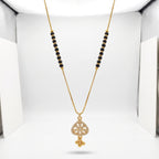 Aarini Crystal Heart Black Bead Mangalsutra