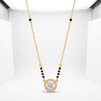 Navya Solitaire Black Bead Mangalsutra