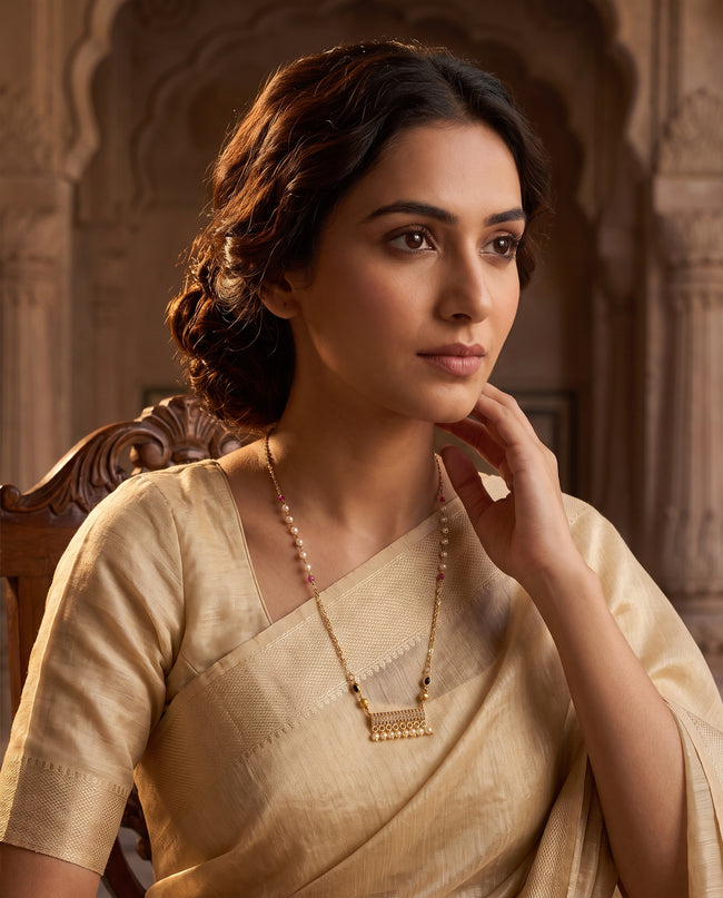 Aarini Pearl Tassel Mangalsutra Main Image