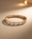 Elara Luxe Curve Gold-Tone Bracelet
