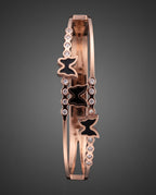 Serena Butterfly Trio Rose-Gold Tone Bracelet