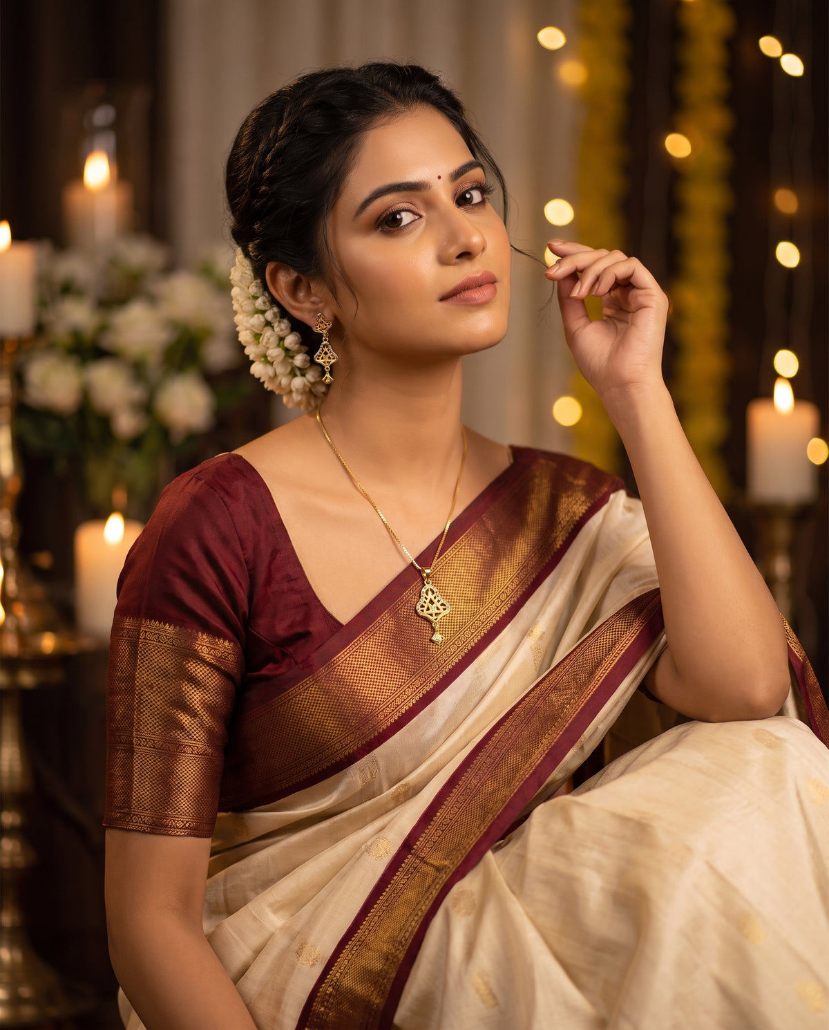 Aarika Heritage Gold-Tone Necklace & Earrings Set