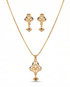 Aarika Heritage Gold-Tone Necklace & Earrings Set