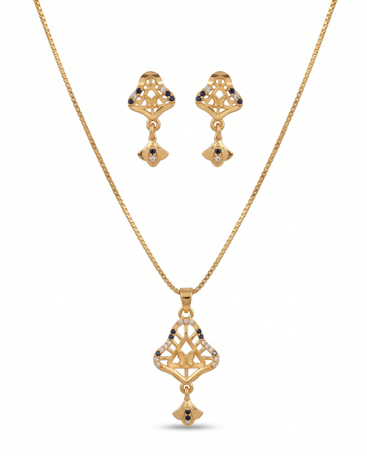Aarika Heritage Gold-Tone Necklace & Earrings Set