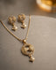 Aarohi Infinity Charm Gold-Tone Necklace & Earrings Set