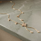 Elina Crystal Blossom Drop Necklace