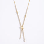 Zivara Crystal Twin Drop Necklace