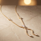 Elara Crystal Cascade Necklace
