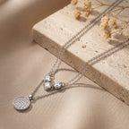 Selene Layered Crystal Pendant Necklace