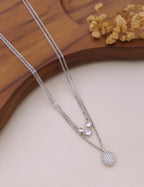 Selene Layered Crystal Pendant Necklace